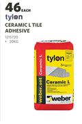 Tylon 20kg Ceramic Tile Adhesive-Each