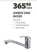 Triumph Amber Sink Mixer-Each
