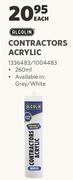Alcolin Contractors Acrylic-260ml Each