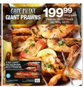 Cape Point Giant Prawns-800g Each