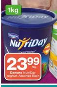 Danone Nutriday Yoghurt Assorted-1Kg Each