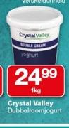 Crystal Valley Dubbelroom jogurt-1Kg