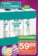 Housebrand Long Life Milk Assorted-6 x 1Ltr