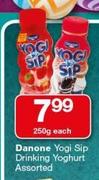 Danone Yogi Sip Drinking Yoghurt Assorted-250g Each