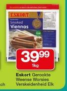 Eskort Gerookte weense worsies Verskeidenheid-1Kg elk