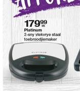 Pantinum 2-Sny Vlekvrye Staal Toebroodjiemaker