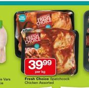 Fresh Choice Spatchcock Chicken Assorted-Per Kg