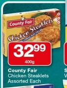 Country Fair Chicken Steaklets Assorted-400g