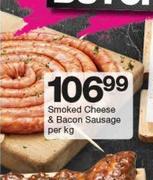 Smoked Cheese & Bacon Sausage-Per Kg