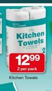 Housebrand Kitchen Towels-2 Per Pack