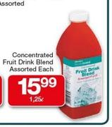 Housebrand Concentrated Fruit Drink Blend Assorted-1.25L