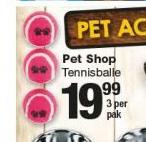 Pet Shop Tennisballe-3 Per Pack