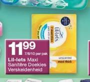 Lil-Lets Maxi sanitêre Doekies-7/ 8/ 10 per Pack