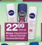 Nivea Deodorant Vir Mans/ Dames-150ml Elk
