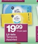 Lil-Lets Tampons-16 Per Pack