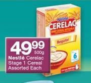 Nestle Cerelac Stage 1 Cereal Assorted-500g