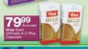 Vital Gold Ultimate A-Z Plus Capsules-30 Per Pack