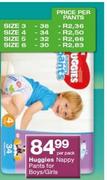 Huggies Nappy Pants For Boys/ Girls Size 3-Per Pants