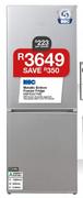 KIC 276Ltr Metallic Bottom Freezer Fridge KBF630/1ME