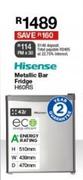 Hisense 42Ltr Metallic Bar Fridge