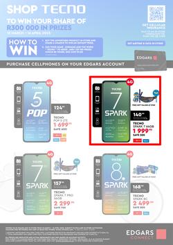 Edgars Mobile : Shop Tecno (15 March - 16 April 2023), page 1