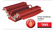 Mastercraft 5 Tray Cantilever Toolbox