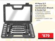 Mastercraft 41 Piece 12.7mm (1/2") Dr Combination Wrench & Socket Set