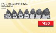 Mastercraft 7 Piece 12.7mm (1/2") Dr Spline Bit Socket Set