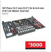 Mastercraft 147 Piece 12.7mm(1/2") Dr & 6.4mm(1/4") Dr Metric Tool Set