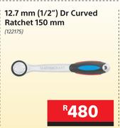 Mastercraft 12.7mm (1/2") Dr Curved Ratchet 150mm