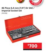 Mastercraft 46 Piece 6.4mm (1/4") Dr SAE/Imperial Socket Set