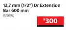 Mastercarft 12.7mm (1/2") Dr Extension Bar 600mm