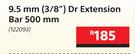 Mastercarft 9.5mm (3/8") Dr Extension Bar 500mm