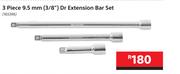 Mastercarft 3 Piece 9.5mm (3/8") Dr Extension Bar Set