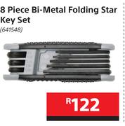 Mastercraft 8 Piece Bi-Metal Folding Star Key Set