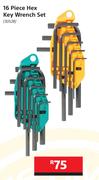 Mastercraft 16 Piece Hex Key Wrench Set