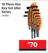 Mastercraft 10 Piece Hex Key Set Idler Series