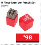 Mastercraft 9 Piece Number Punch Set