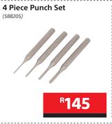 Mastercraft 4 Piece Punch Set