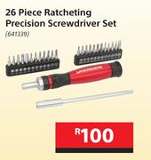 Mastercraft 26 Piece Ratcheting Precision Screwdriver Set