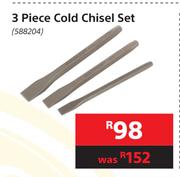 Mastercraft 3 Piece Cold Chisel Set