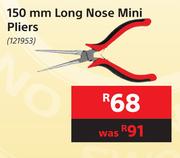 Mastercraft 150mm Long Nose Mini Pliers
