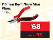 Mastercraft 115mm Bent Nose Mini Pliers