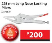 Mastercraft 225mm Long Nose Locking Pliers