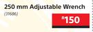 Mastercraft 250mm Adjustable Wrench