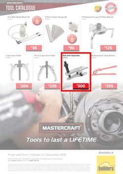 Builders : Mastercraft Tool Catalogue (1 Oct - 2 Dec 2019), page 12