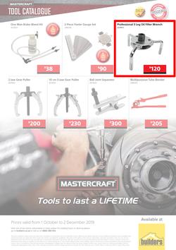 Builders : Mastercraft Tool Catalogue (1 Oct - 2 Dec 2019), page 12