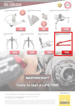 Builders : Mastercraft Tool Catalogue (1 Oct - 2 Dec 2019), page 12