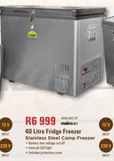 Camp Master 40L Fridge Freezer Stainless Steel Camp Freezer