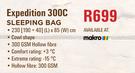 Camp Master Expedition 300C Sleeping Bag 230(190+40)(L) x 85(W)cm